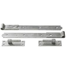 12" (300mm) Galvanised Straight Hook and Band Hinge (pair)
