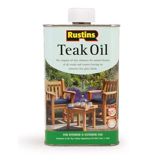 Rustins Teak Oil Clear 500ml