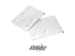 White Hinge Repair Plate Pk2