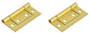 1 1/2" Electro Brass Flush Hinge