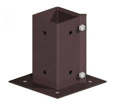 Bolt Down Post Support 3 x 3" E-Brown - Nicks Timber Store