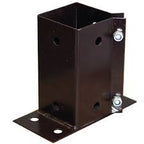 Bolt Down Post Support 3 x 3 E-Brown Flush - Nicks Timber Store