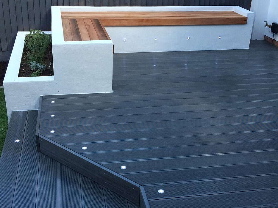 Charcoal Composite Hollow Decking 23mm x 143mm x 3.6m - Nicks Timber Store