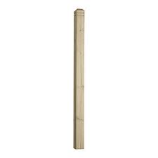 82mm x 82mm Chamfered & Beaded Decking Newel Post