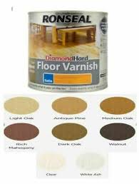 Ronseal Diamond Hard Floor Varnish White Ash 2.5ltr