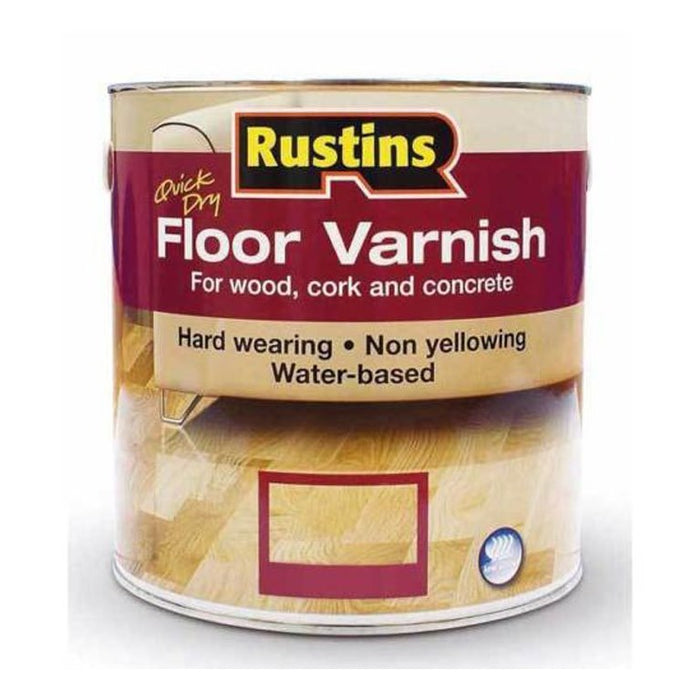 Rustins Floor Varnish QD  Clear 2.5ltr Satin