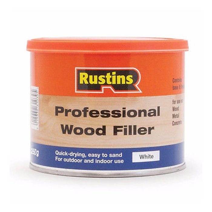 Rustins Professional Wood Filler White 250g