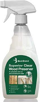 Spray Clear Wood Preserver, Anti- Rot & Woodworm Killer 500ML