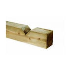 100mm x 125mm Notched Brown UC4 Treated Fence Post 2.4m - Nicks Timber Store