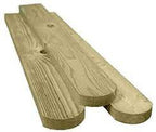 22mm x 75mm Brown UC3 Treated Pales Round Tops 0.9m - Nicks Timber Store
